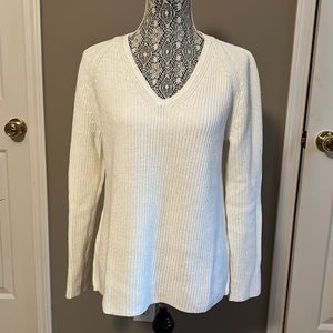 J Crew cotton v-neck sweater
